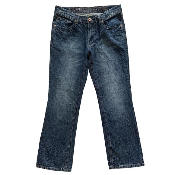 Express Jeans Men's Sz 32 32x29 Bootcut 100% Cotton Streetwear Cabincore - Picture 1 of 12